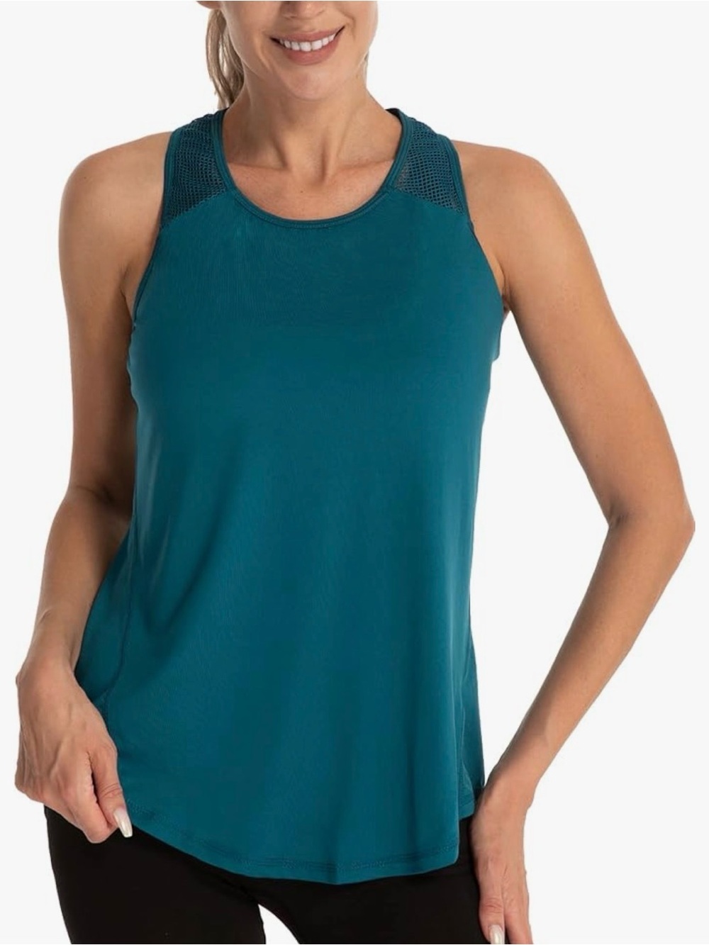 Teal Athletic Racerback Tank Top size medium